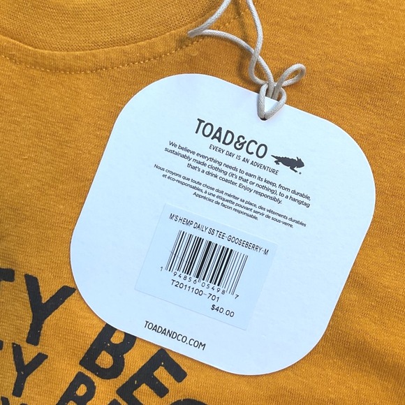 Toad&Co Graphic Tee Positivity Short Sleeve Crew‎ Neck T-Shirt Mens M - Picture 4 of 8